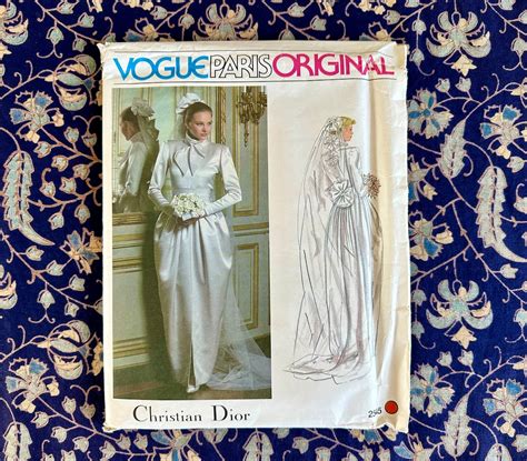 Vogue Paris Original 2545 Christian Dior Wedding Dress UNCUT 